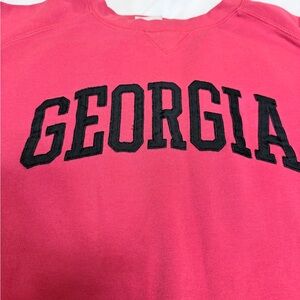 Georgia Women's Red Crewneck